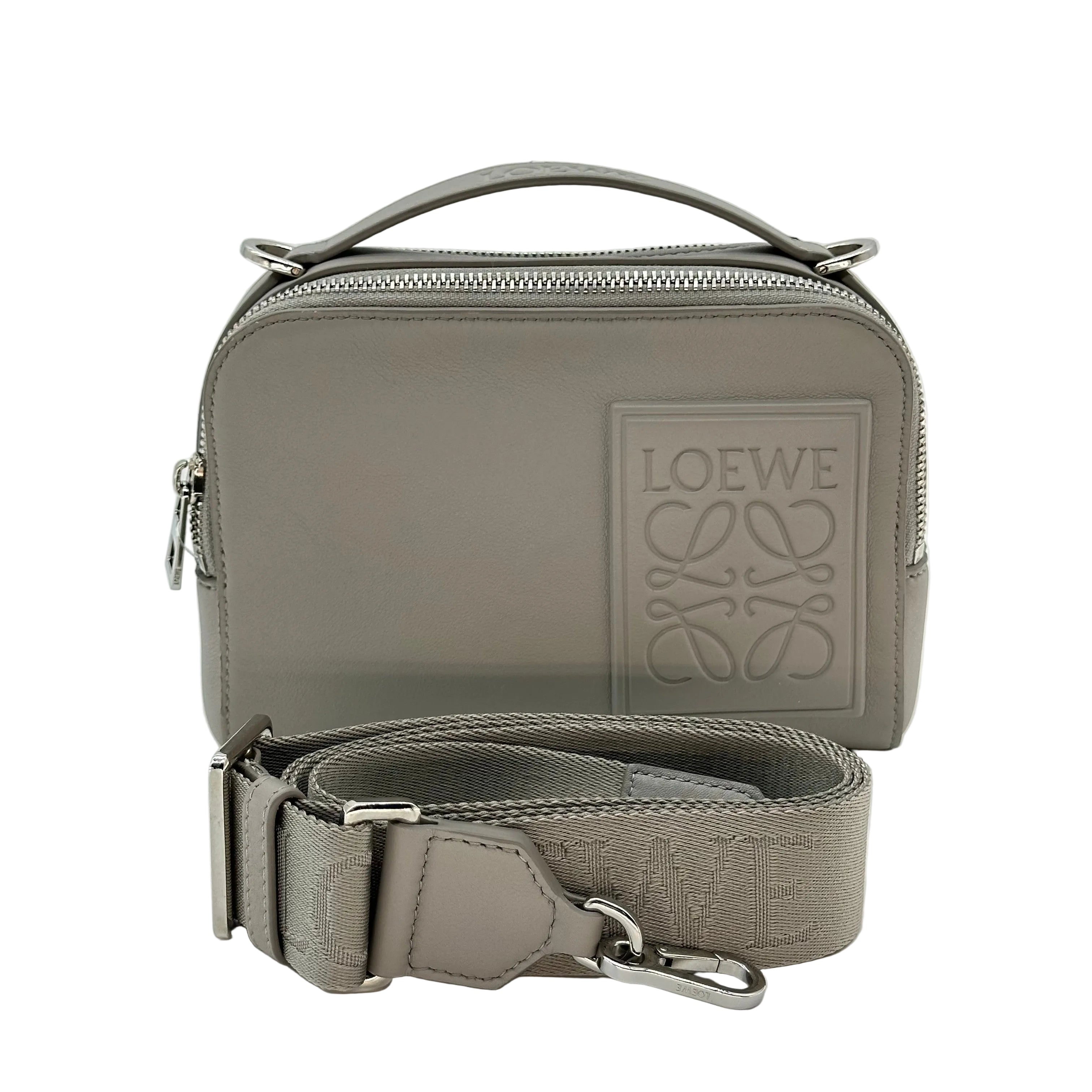 Loewe Men's Mini Crossbody Camera Bag in Satin Leather 2way