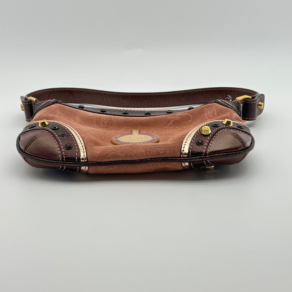 LOEWE 160th Anniversary Limited Edition Umhängetasche aus Wildleder mit Jubiläums-Logo