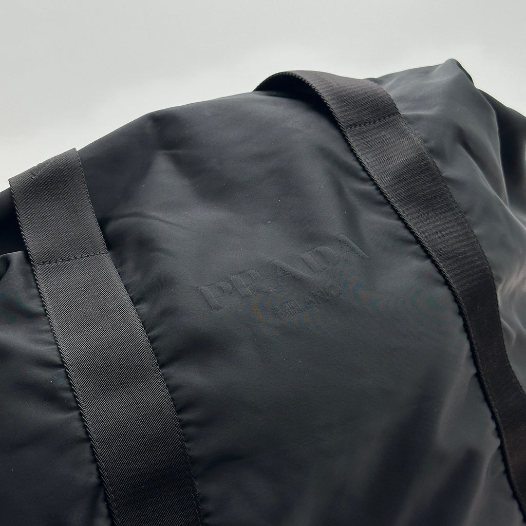 Prada Nylon Boston Black Travel Bag