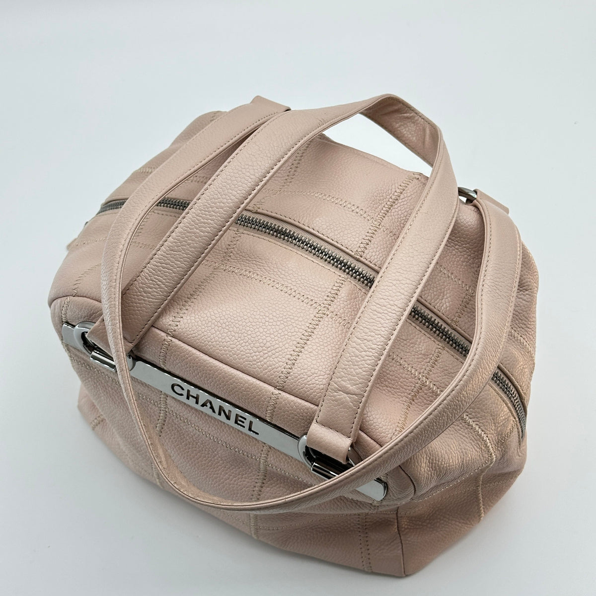 Chanel Sport Line Quilted Nylon Pink 2-Way Shoulder Bag