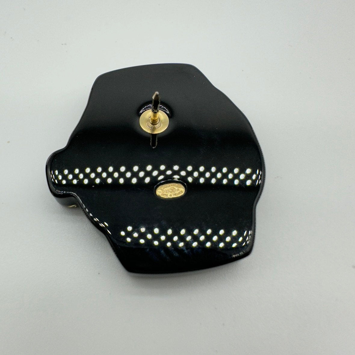 Chanel Watch Motif Gold-Tone Round Brooch