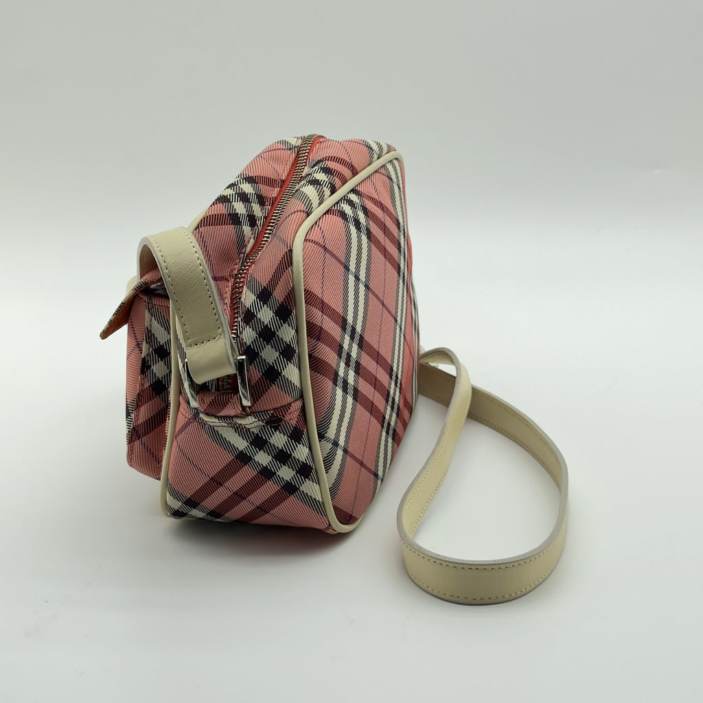 Burberry Blue Label Nova Check Pink Shoulder Bag