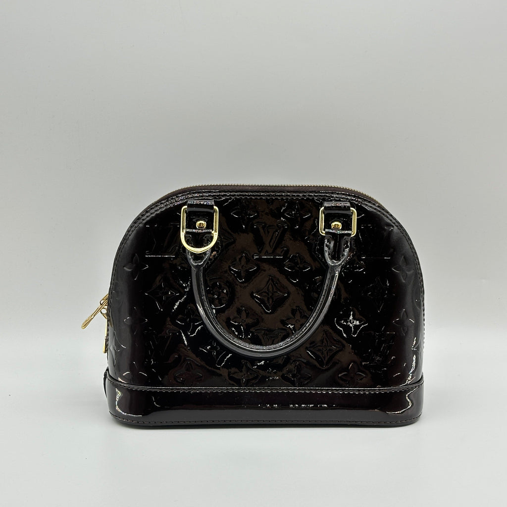 Louis Vuitton Vernis Alma BB M91678 CT1158 Purple There was an RFID response