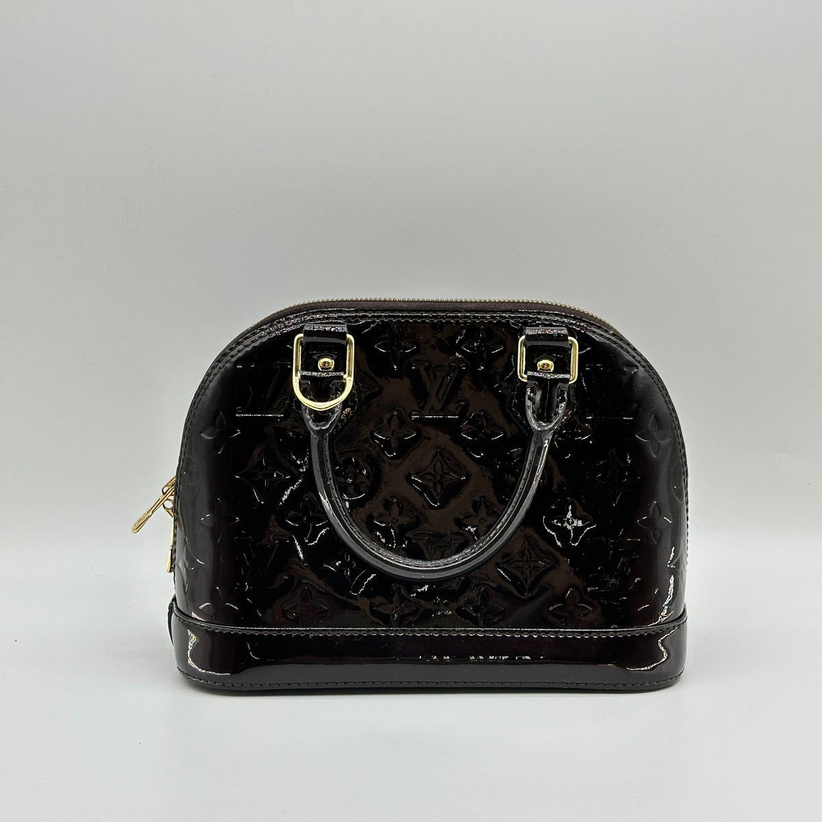 Louis Vuitton Vernis Alma BB M91678 CT1158 Purple There was an RFID response