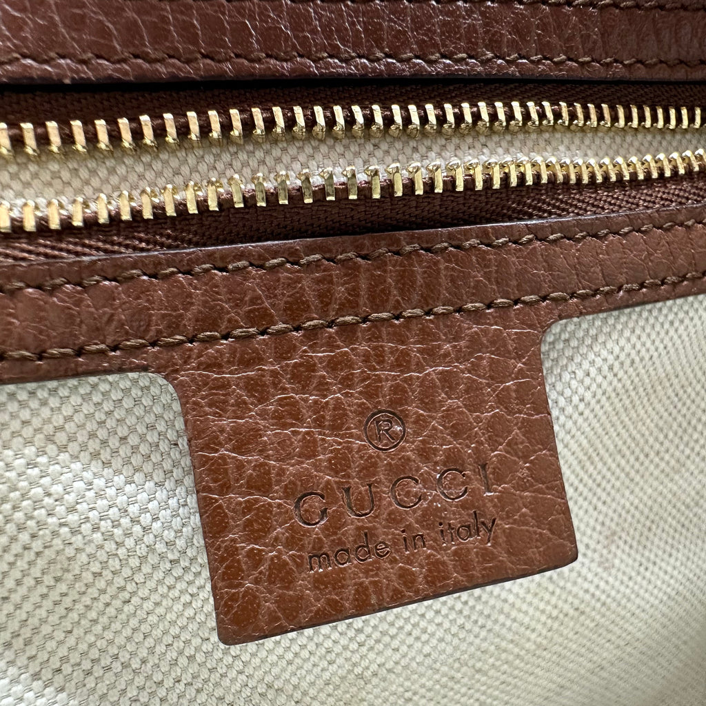 Gucci Burgundy GG Supreme Jackie 1961 Small Shoulder Bag