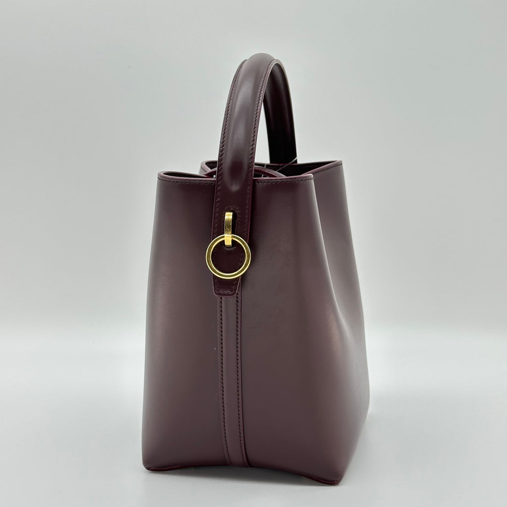 Yves Saint Laurent Sac à main 2 voies en cuir YSL LE 37 Violet 749036