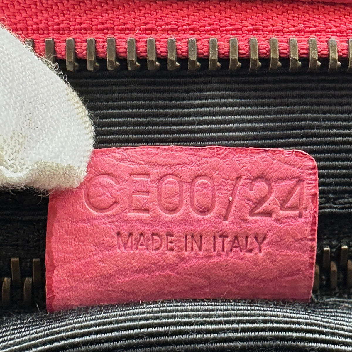 Celine Grained Leather Buckle Detail Pink Handbag