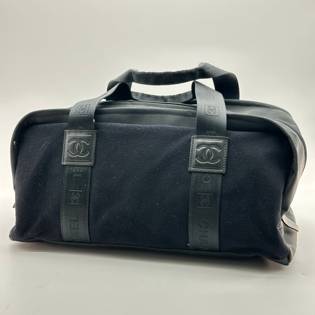 chanel boston bag black