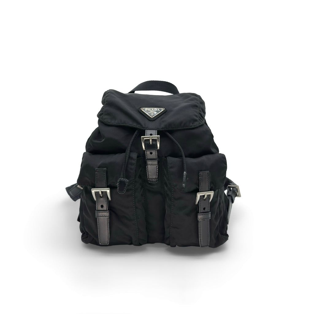 PRADA Tessuto Nylon Backpack Black