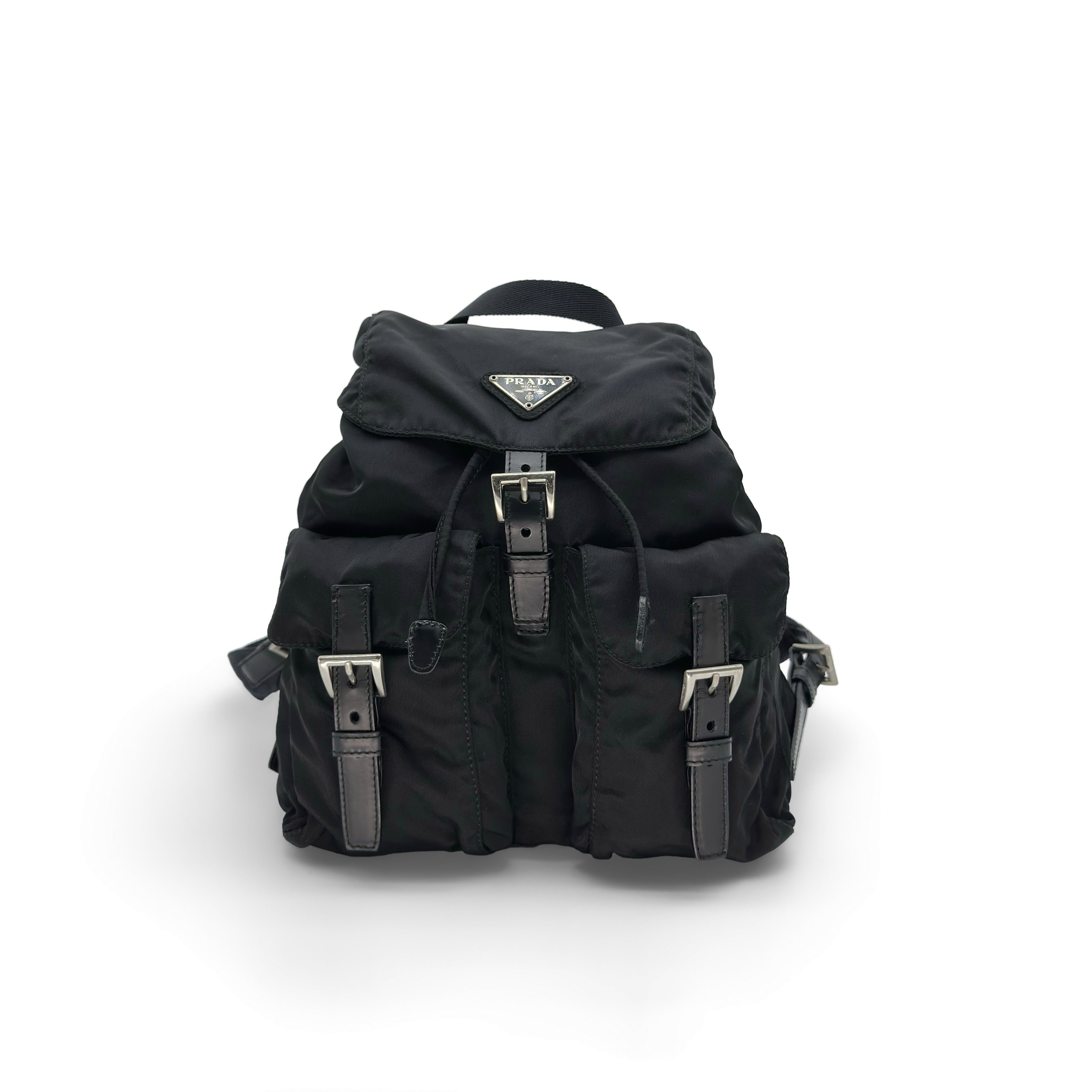 PRADA Tessuto Nylon Backpack Black
