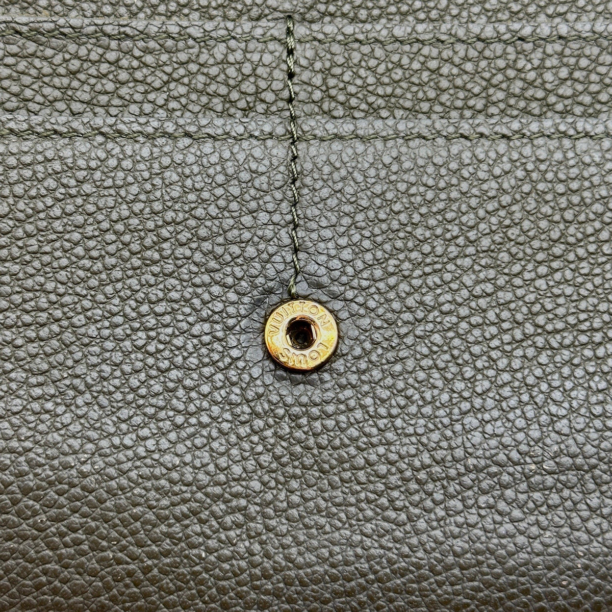 Louis Vuitton Monogram Empreinte Portefeuille Sarah Khaki Long Wallet
