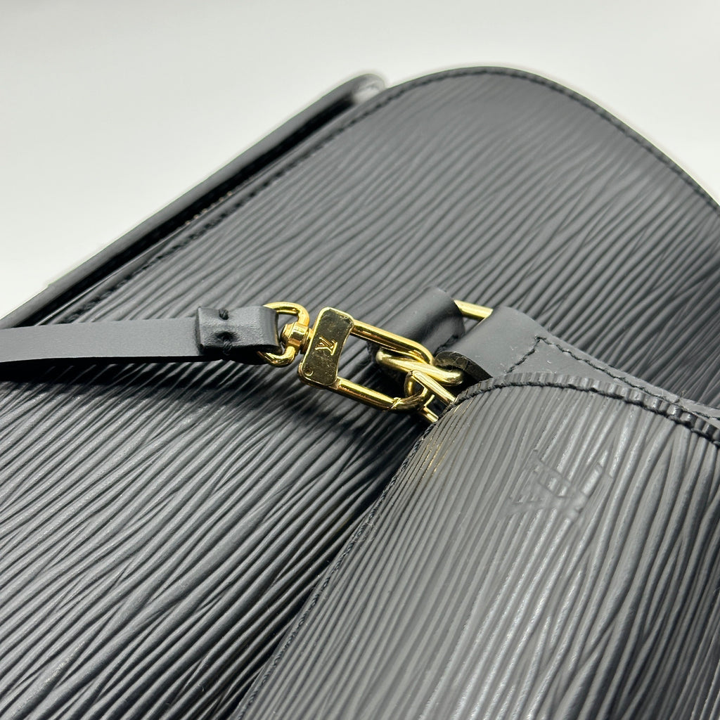 Louis Vuitton Epi Soufflot Black Handbag M52862