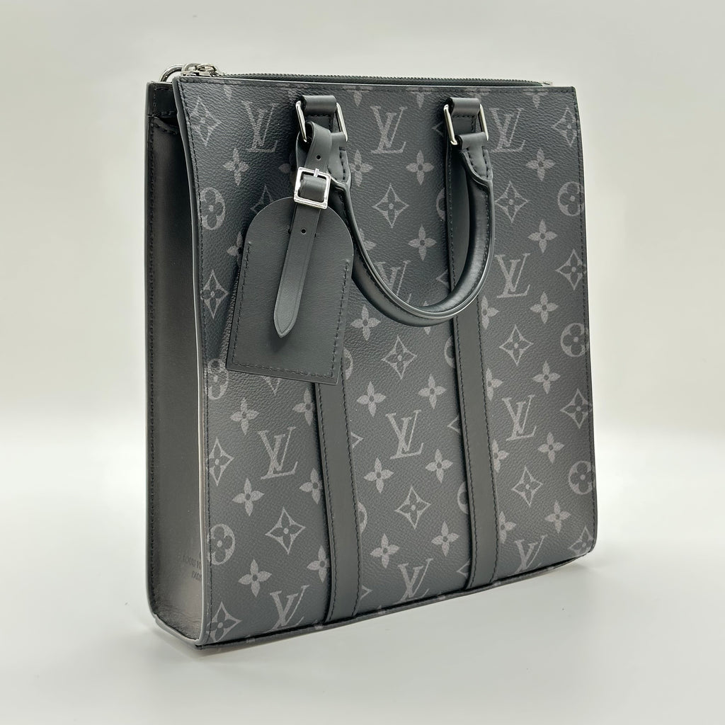 Louis Vuitton Sac Plat Cross Monogram Eclipse Coated Canvas Handbag M46456