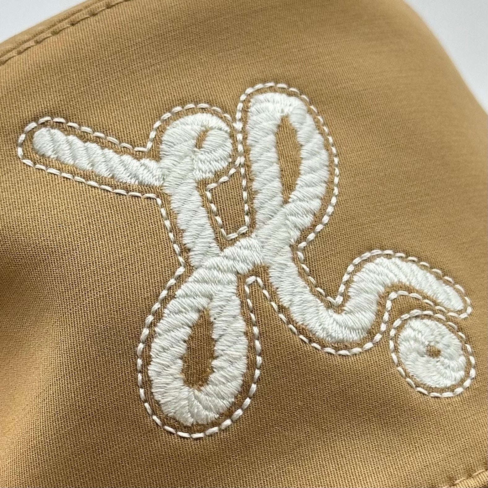 Hermès Knot Detail H Logo Bucket Hat Biscuit Size 58 96% cotton 4% elastane