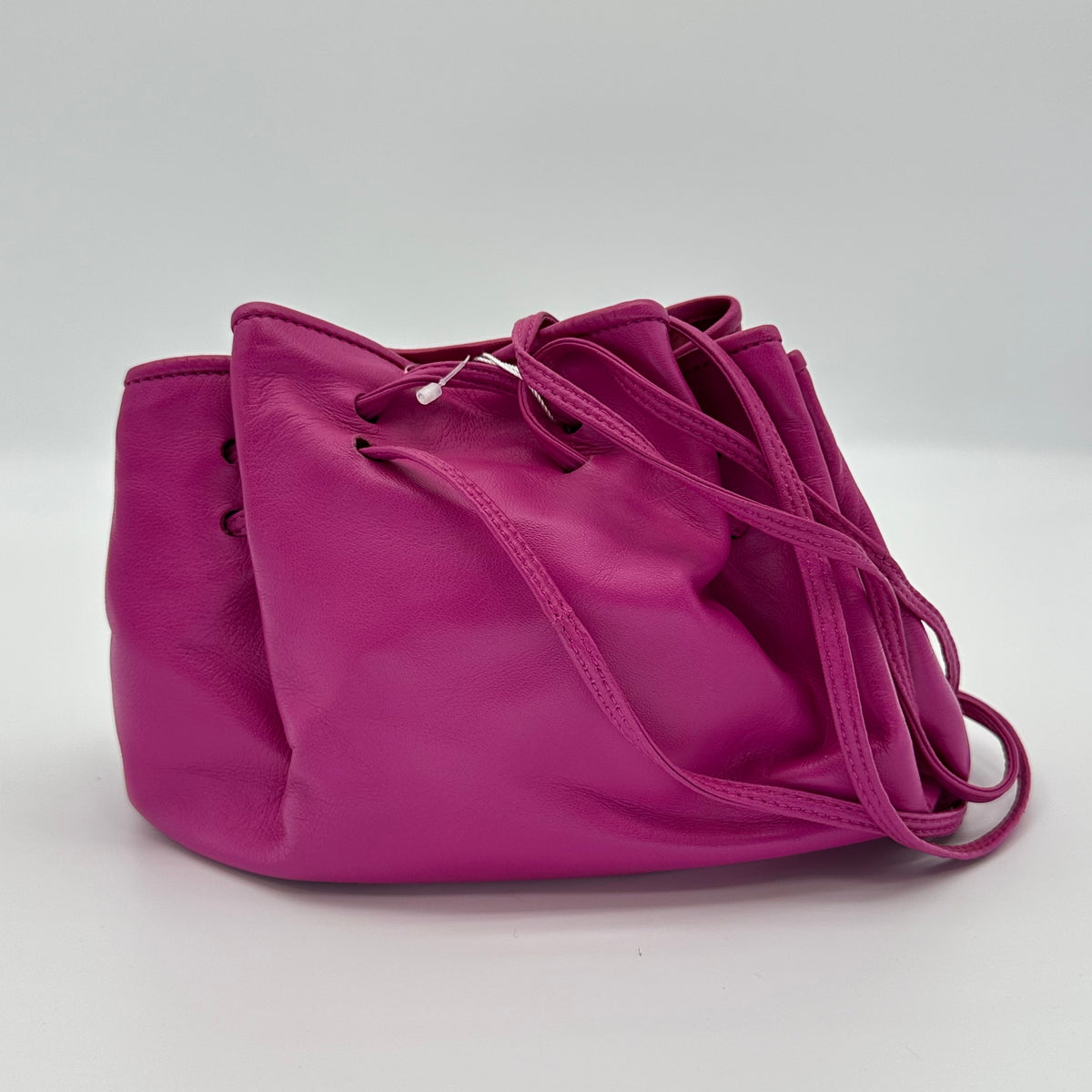 Loewe Lambskin Drawstring Bucket Bag Flamenco Shoulder Crossbody Bag