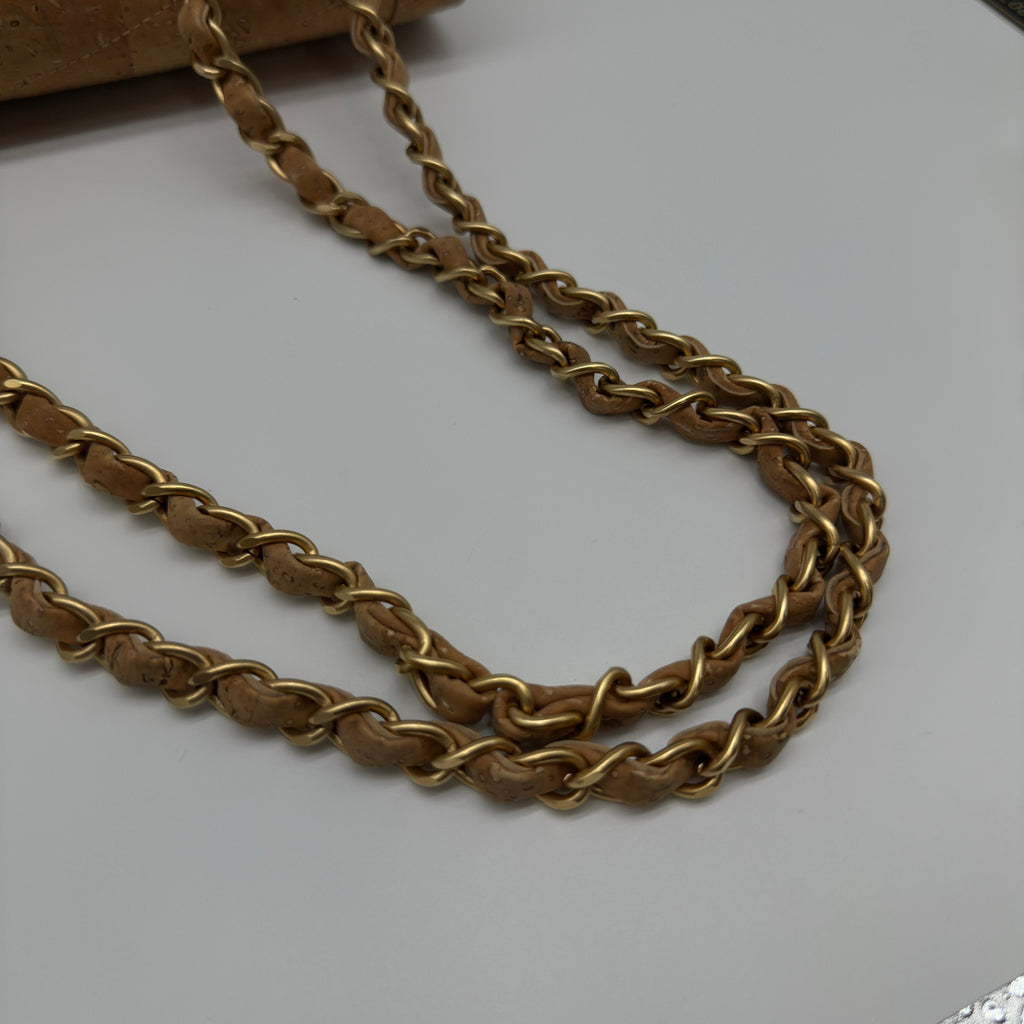Chanel Cork 2.55 Reissue Brown Chain Shoulder Bag