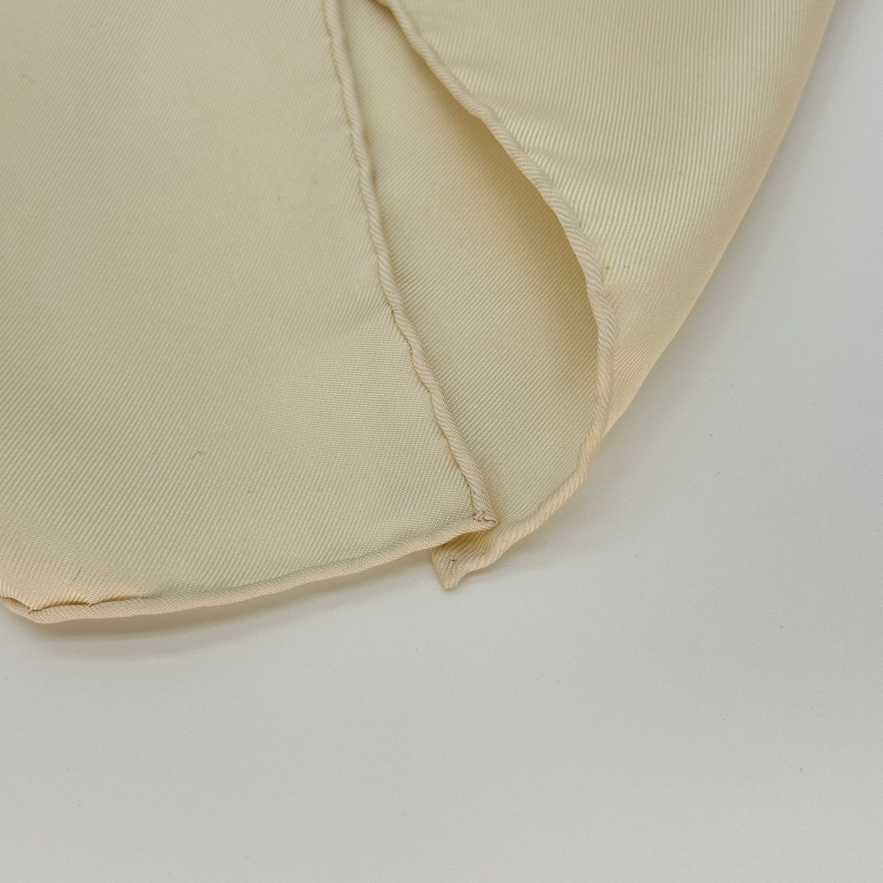 Hermès hermes 90cm Silk Carré Scarf ‘Terres Précieuses’ Light Beige & Brown, Luxury Accessory