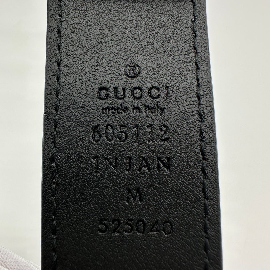 Gucci Metallic Diamond Calfskin Black Gold Belt Bag