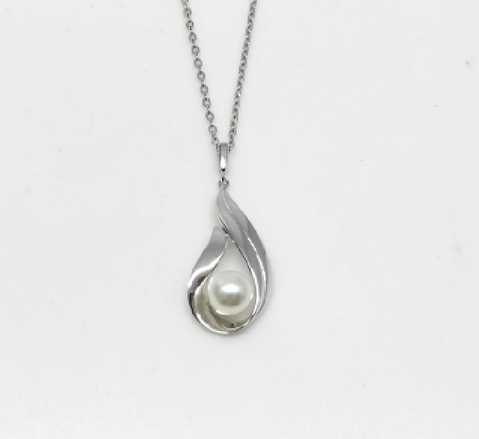 mikimoto Akoya Pearl Necklace  Silver sv925