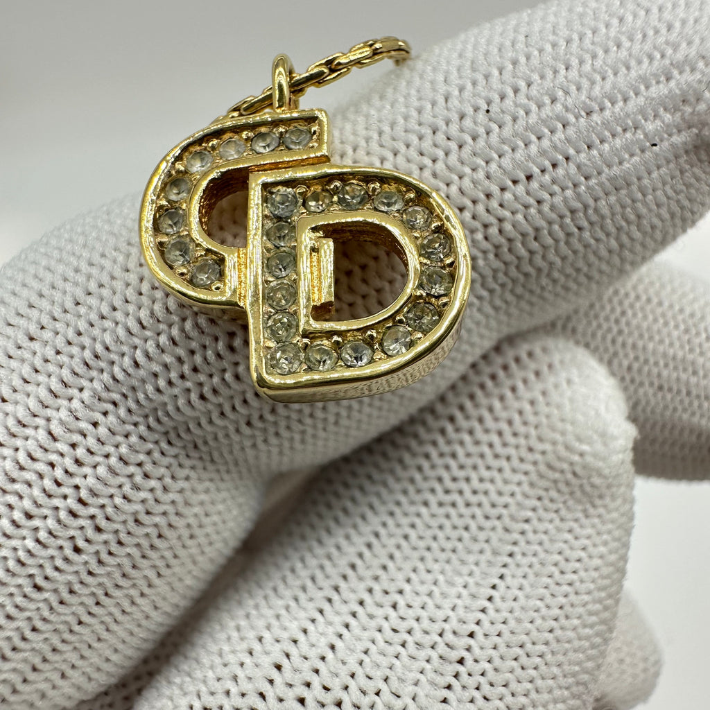 Christian Dior CD Logo Necklace