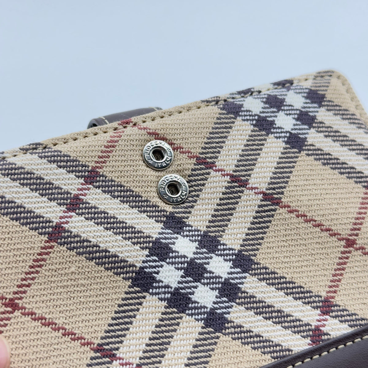 Burberry Nova Check Canvas Brown Agenda Cover Wallet