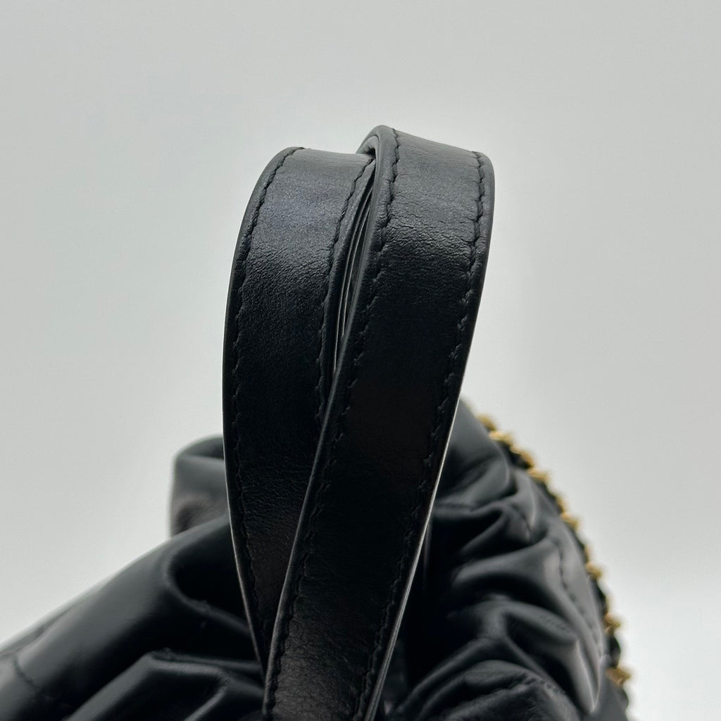 CHANEL 22 Backpack Black Calfskin Gold Hardware small