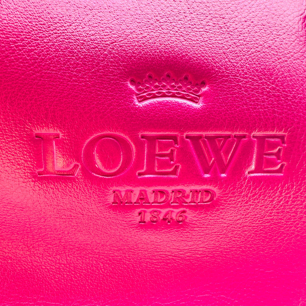 Loewe Grained Leather Heritage Small Pink Handbag