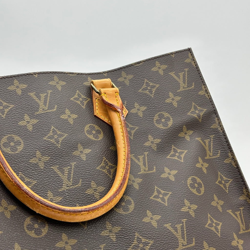 LOUIS VUITTON Monogram Sac Plat Tote HandBag M51140