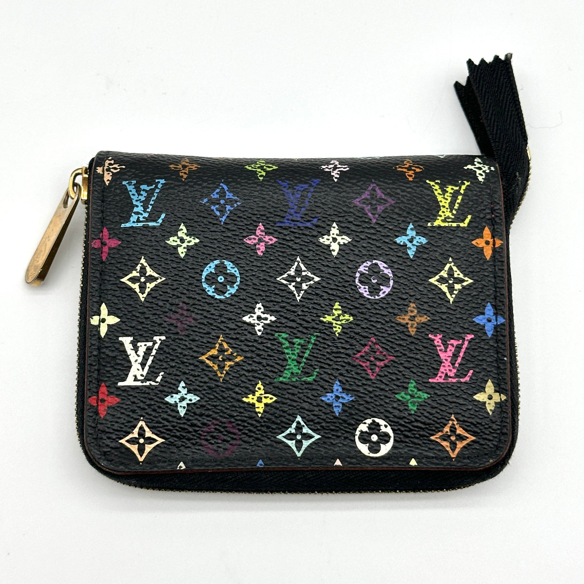 Louis Vuitton Monogram Multicolore Canvas Zippy Black Coin Purse