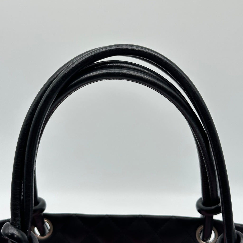 Chanel Cambon Leather Tote Bag black