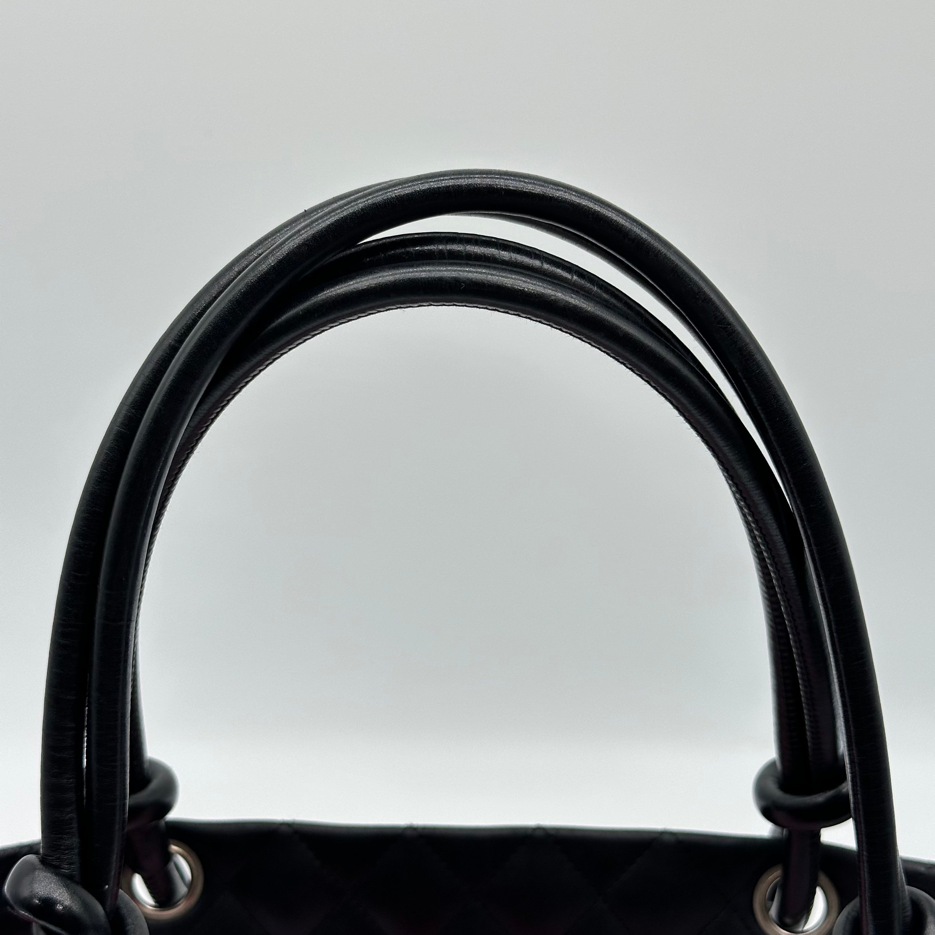 Chanel Cambon Leather Tote Bag black