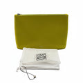 loewe mini pouch lime green leather