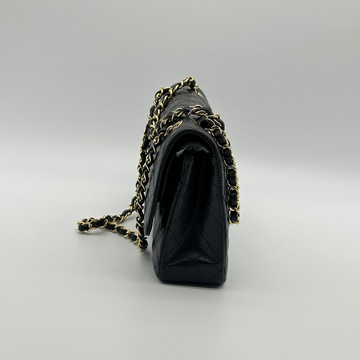Chanel Caviar Calfskin Matelassé 25 Black Shoulder Bag