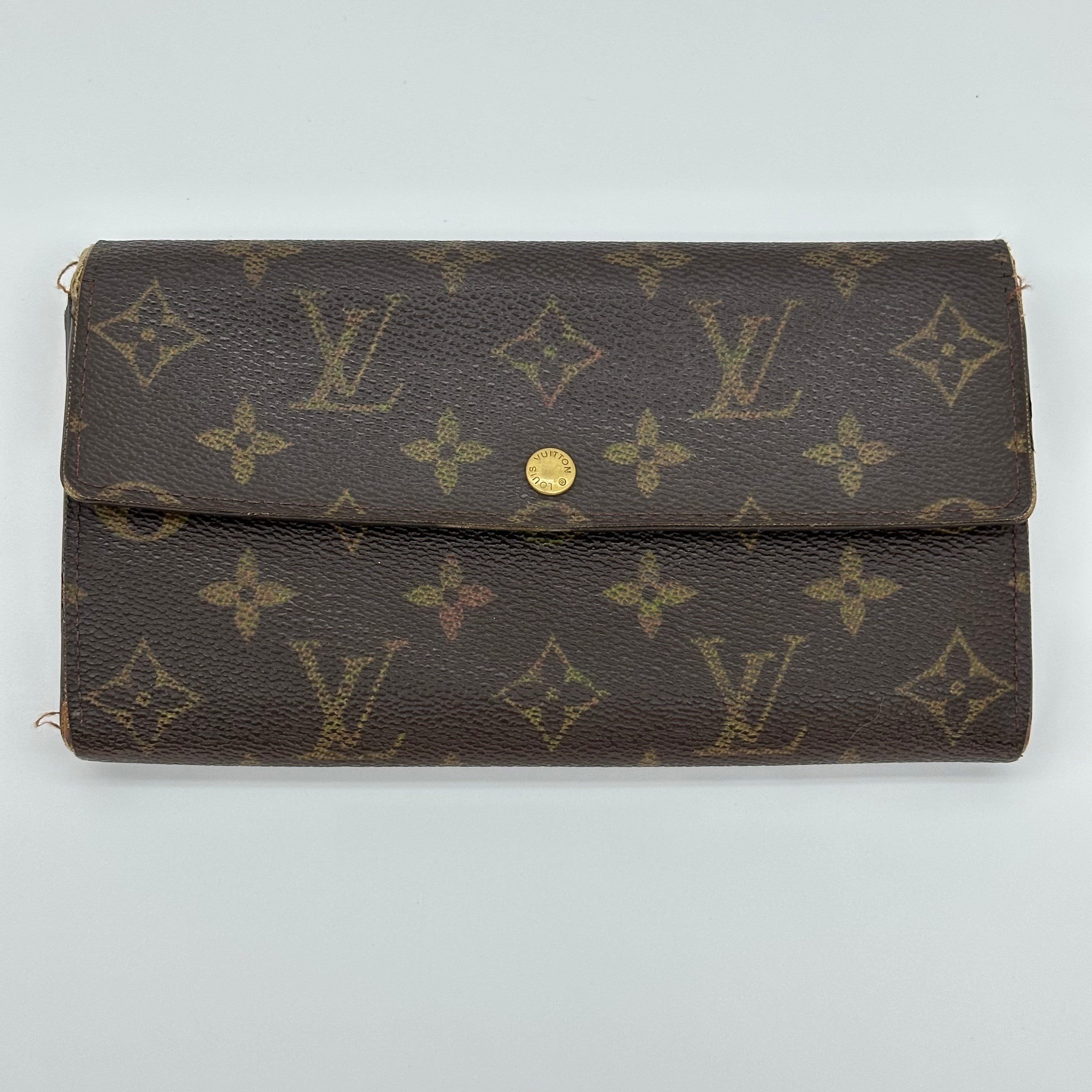 Langes Kartenetui mit Louis Vuitton-Monogram Canvasm M61725