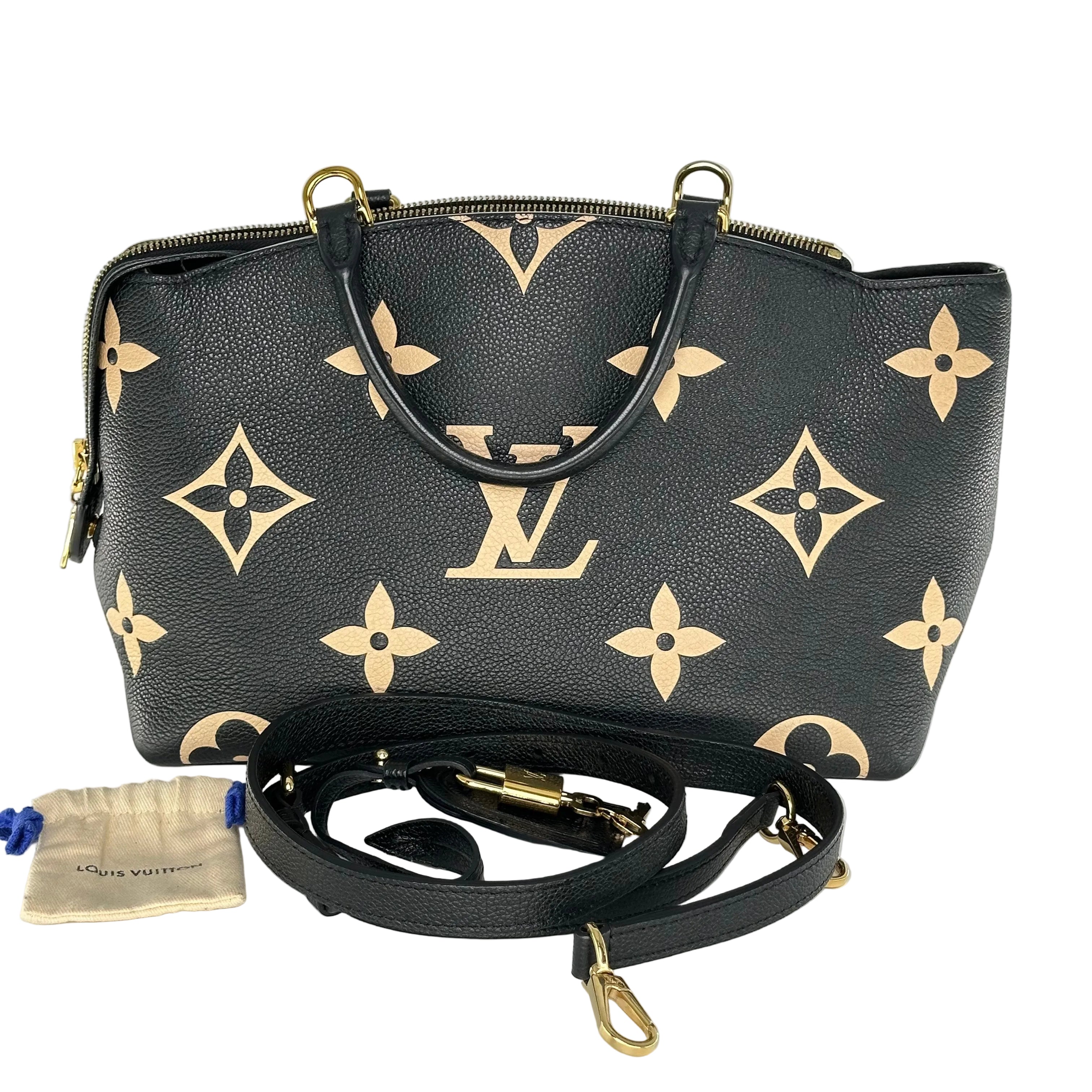 Louis Vuitton two-tone Monogram Empreinte Petit Palais PM Handbag 2Way Blackpink M58913 RFID