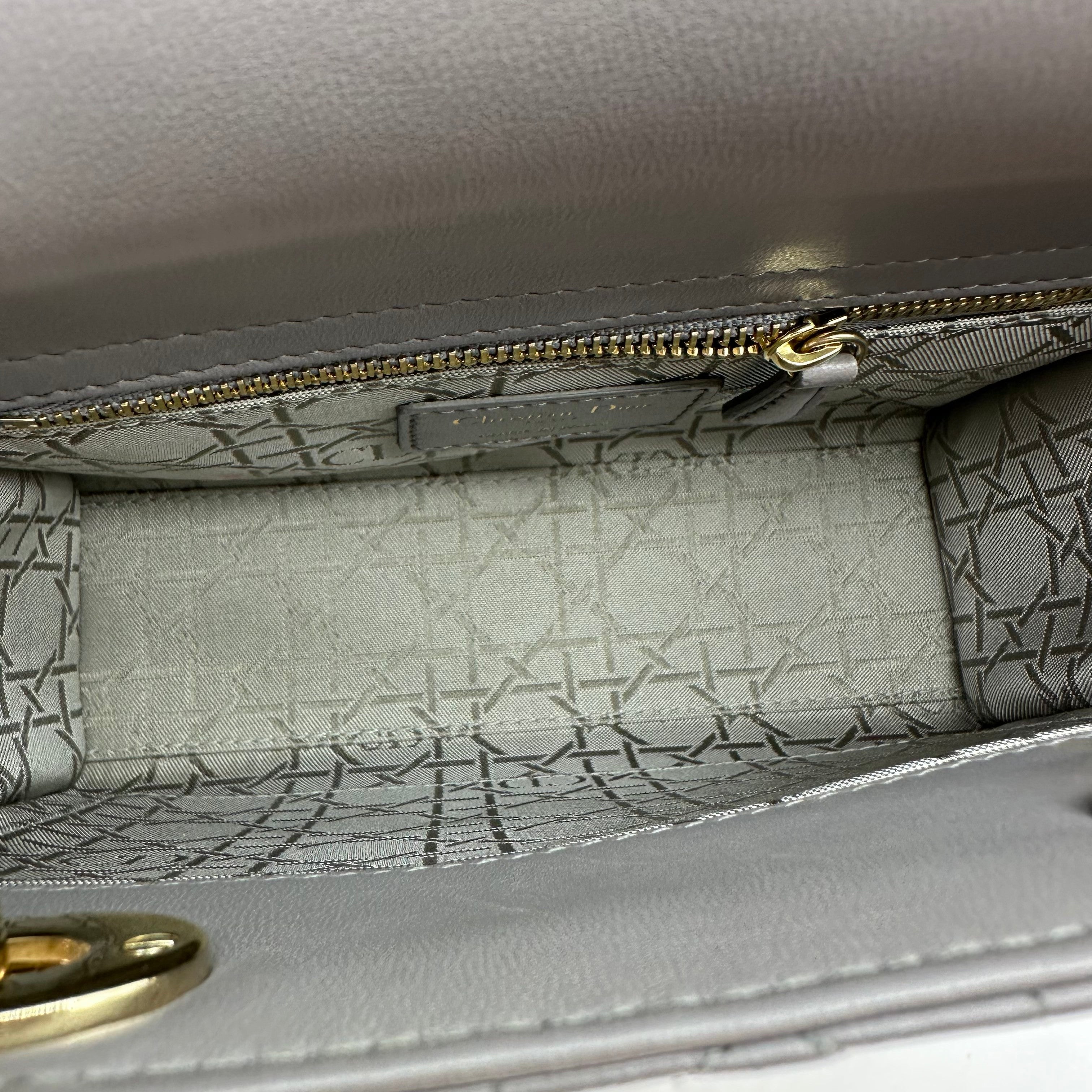 Christian Dior Lambskin Small My ABCDior Lady Dior