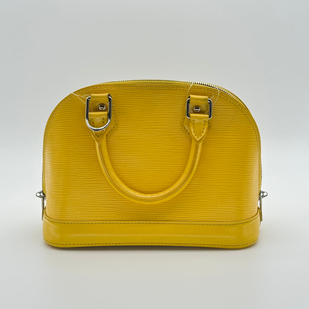 Louis Vuitton M40866 Epi Alma BB Tasche Gelbes Leder