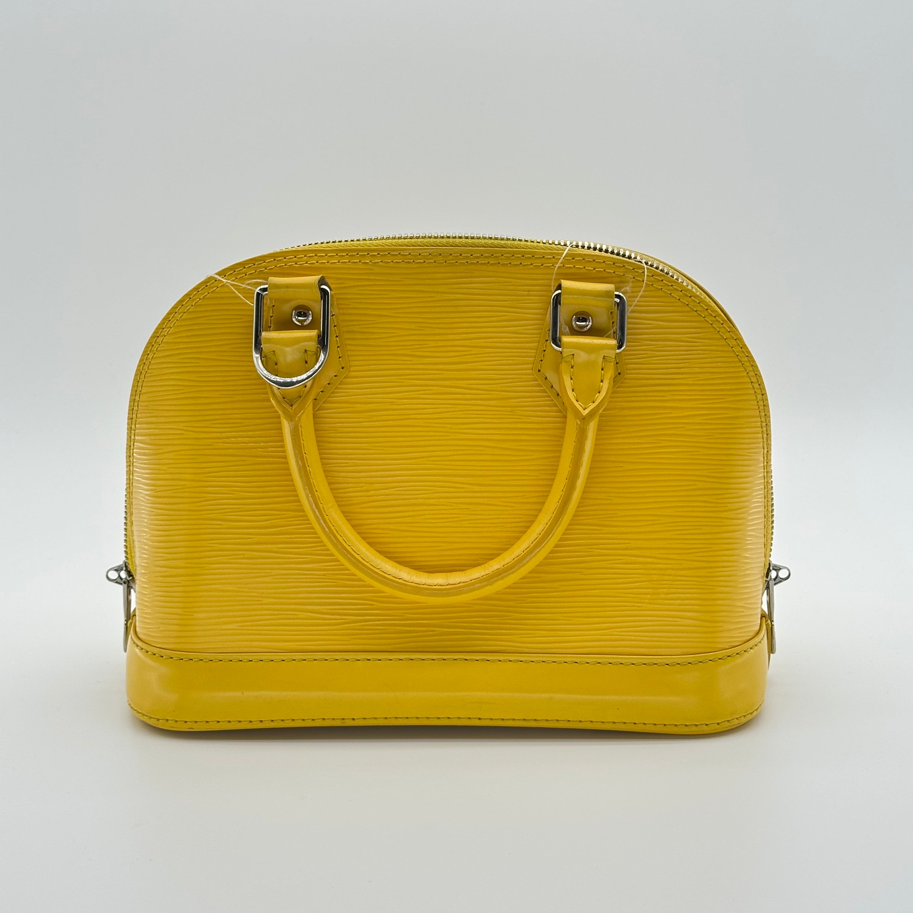Louis Vuitton M40866 Epi Alma BB Tasche Gelbes Leder