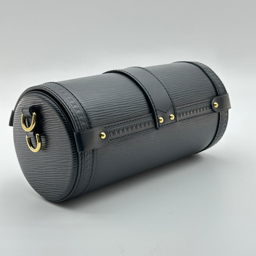 Louis Vuitton Epi Leather Papillon Trunk Black Crossbody Bag M58655