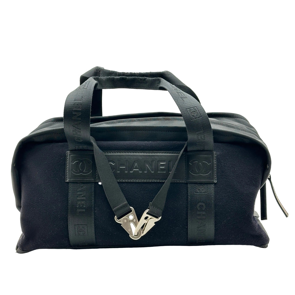 chanel boston bag black