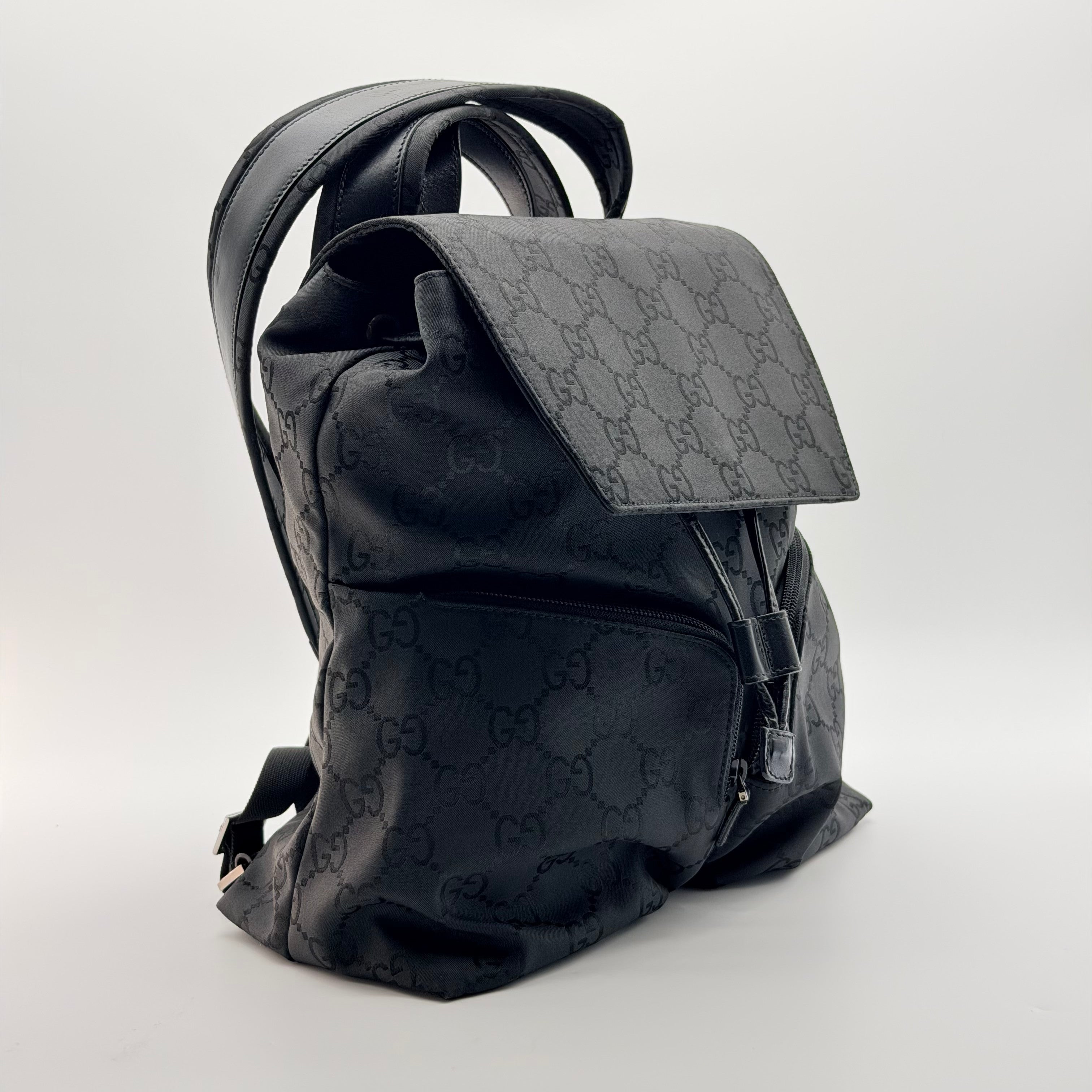 gucci pre-owned gg monogram backpack