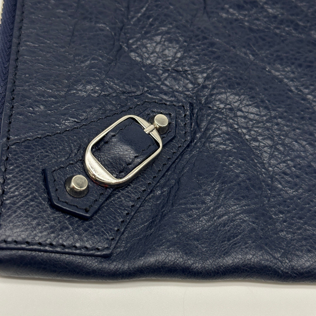 BALENCIAGA Balenciaga Classic Moto Zip-Around Flat Clutch Bag