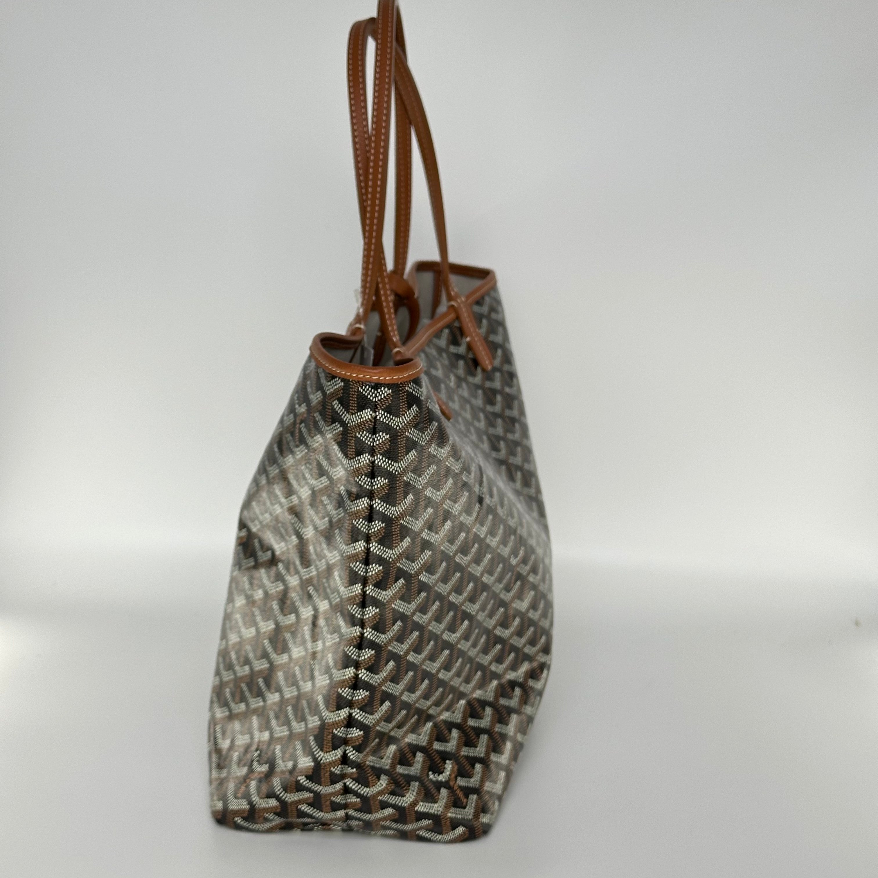 Goyard 세인트 루이스 PM PVC 가죽 토트백 핸드백