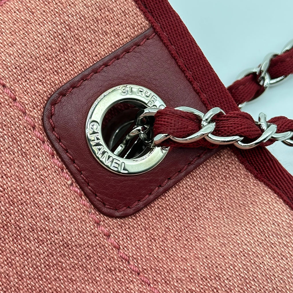 Chanel Deauville Mini Canvas Dusty Rose