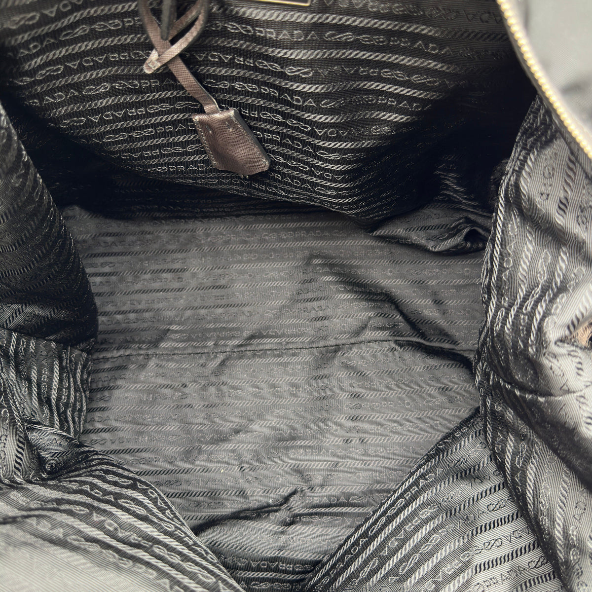Prada Nylon Boston Black Travel Bag