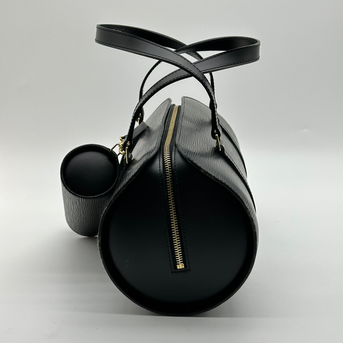 Louis Vuitton Epi Soufflot Black Handbag M52862