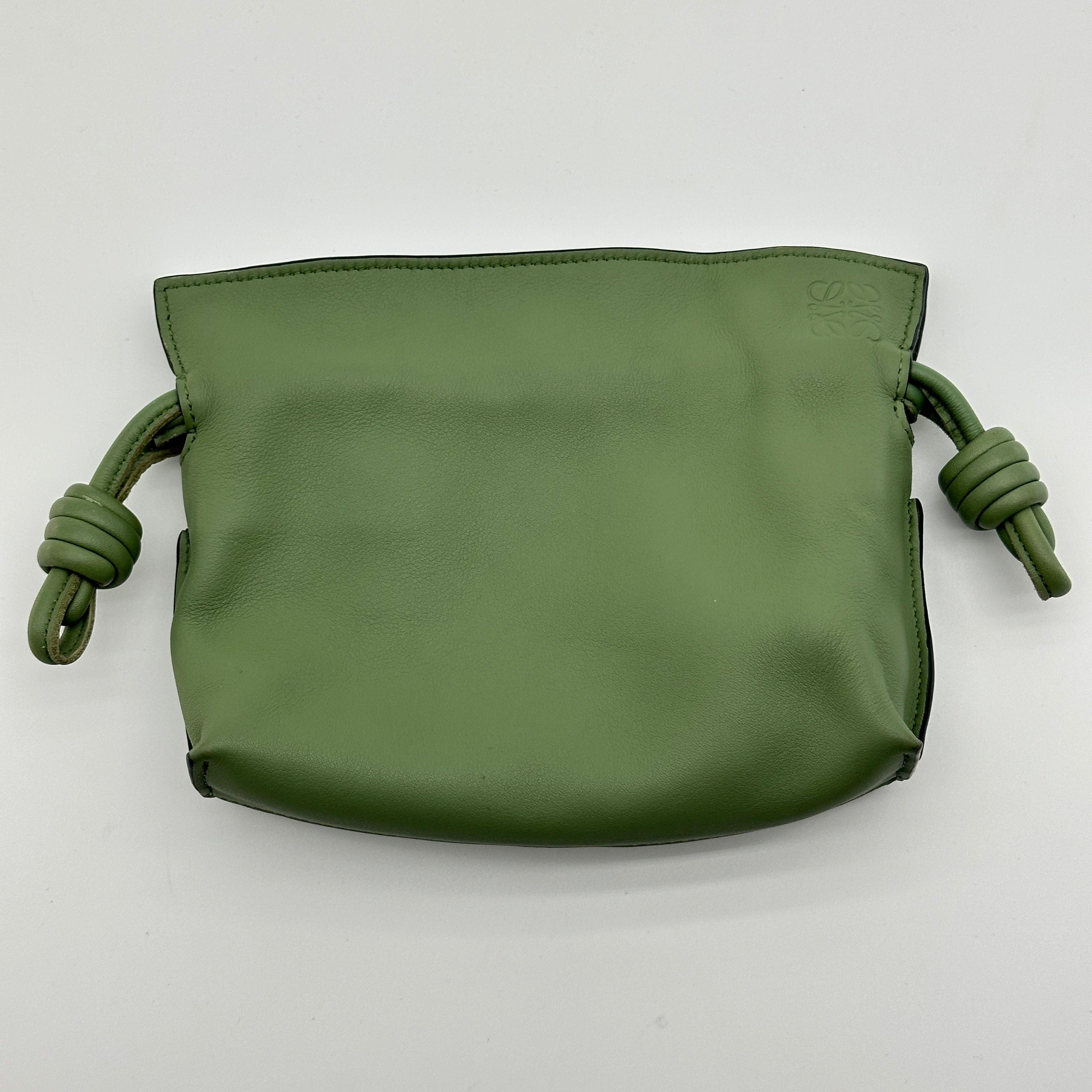 loewe flamenco mini calfskin green