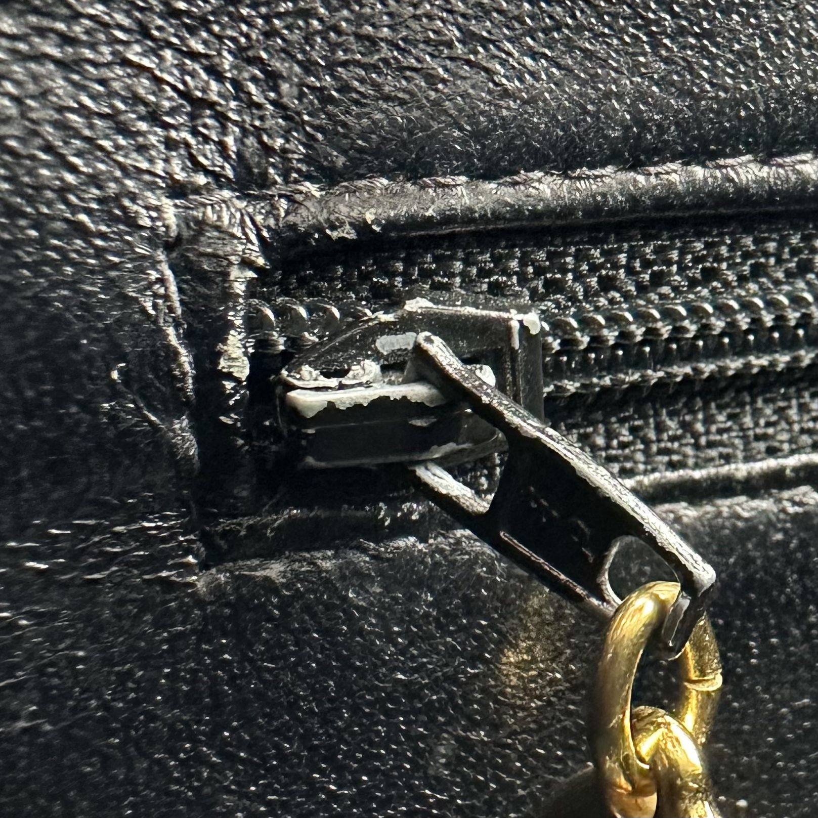 Chanel Reissue Tote Hilton Style Caviar Leather Shoulder Handbag Black Gold Hardware 5 Series Vintage