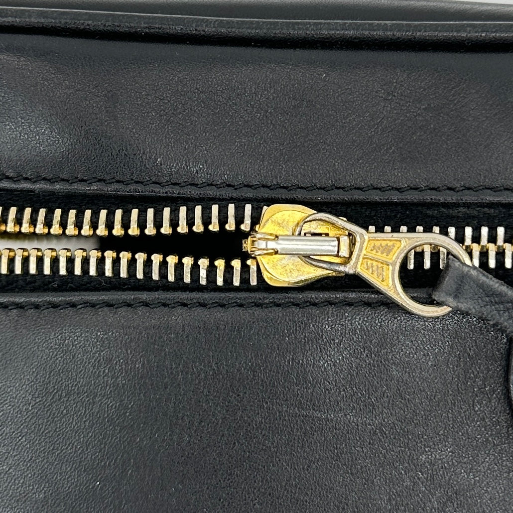 Chanel Bicolore Lambskin Vanity Bag Black Gold Tone Hardware 2XXXXXX