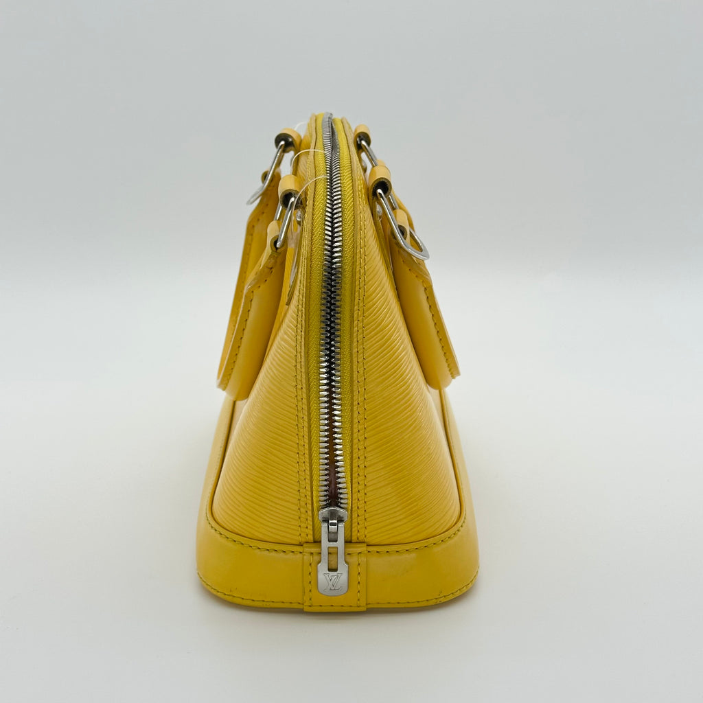 Louis Vuitton M40866 Epi Alma BB Tasche Gelbes Leder